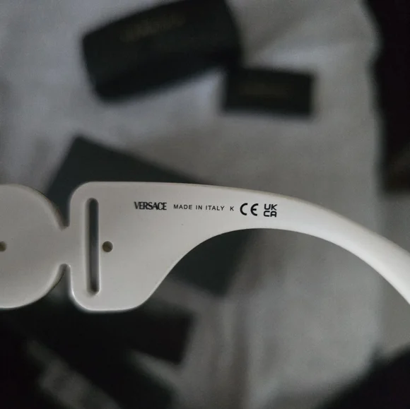 Today Only! Versace 4425u Bold White Sunglasses for Women - Picture 7 of 10